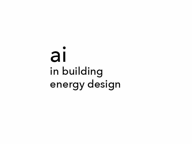 artificial intelligence for building energy design